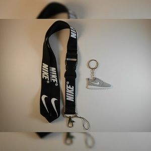 Nike lanyard with Nike keychain. Brand new!